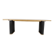 Contemporary oak dining table, seats 10
