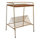 Vintage magazine rack end table, 1960s