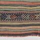 Red & Green Striped Kilim Rug, 130x205Cm