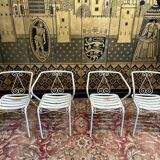 Suite of 4 garden armchairs