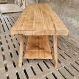 Old work table kitchen island bar table oak