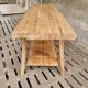 Old work table kitchen island bar table oak