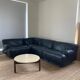 Modular Flandra sofa in leather by Vico Magistretti for Cassina, Italy, 1970s.