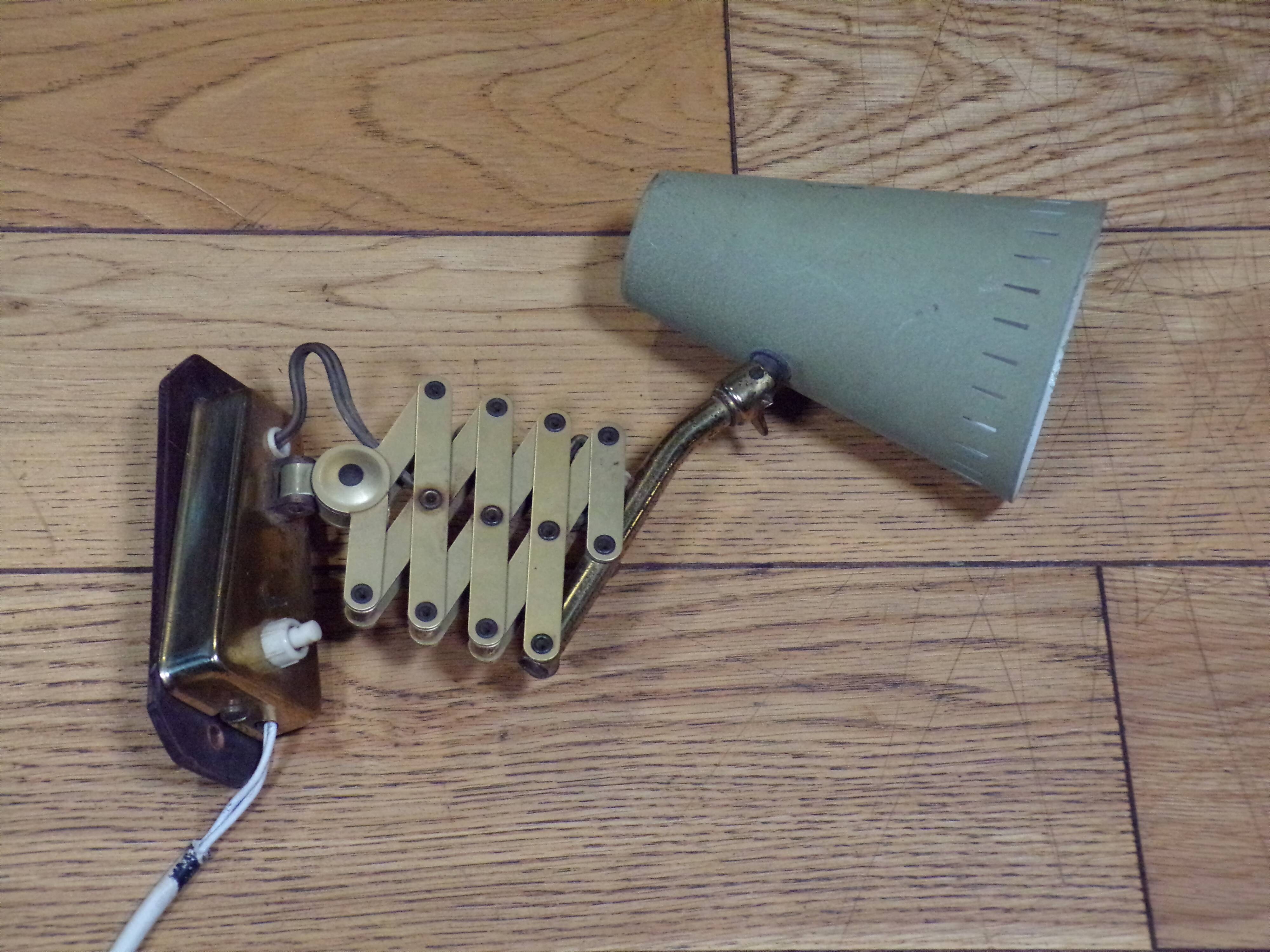 Accordion wall light 1950