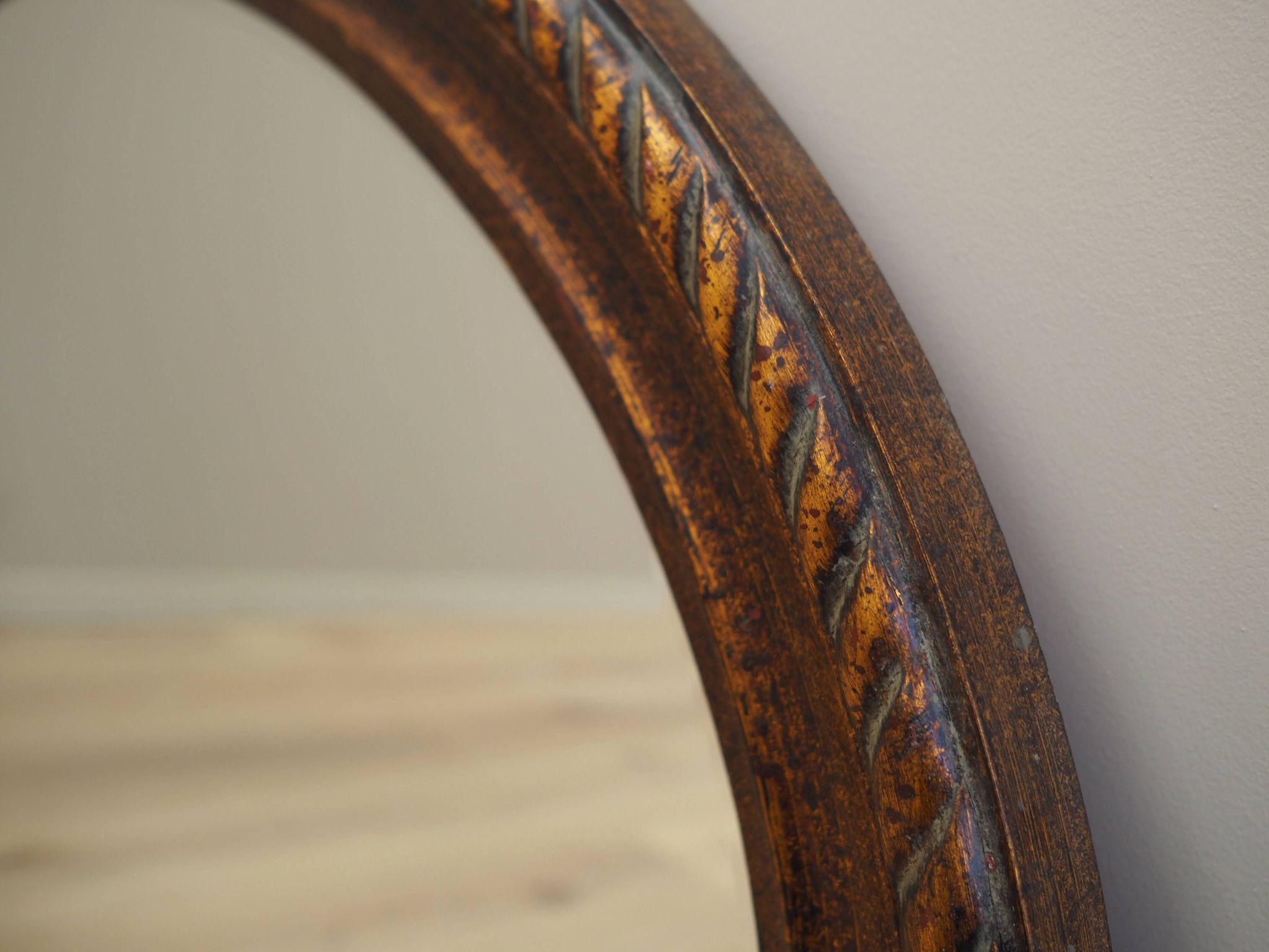 Mirror in wooden frame, Danish design, 1960s, production: Denmark
