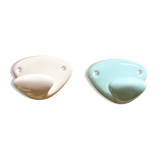 Antique porcelain hooks
