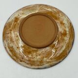 Red earthenware dessert plate