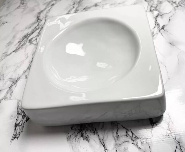 Vide-poche en porcelaine Yves Mohy pour Virebent 1970