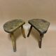 antique art brut stool