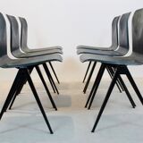 Stackable two-tone industrial dining chair Pagholz Galvanitas S22