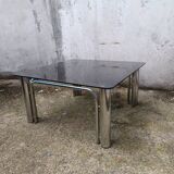 Vintage chrome coffee table