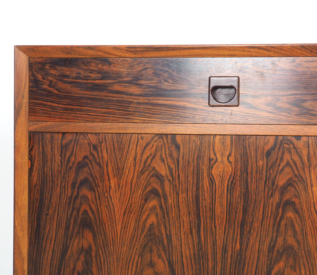 Danish design rosewood sideboard with display cabinet from Brouer, 1960s