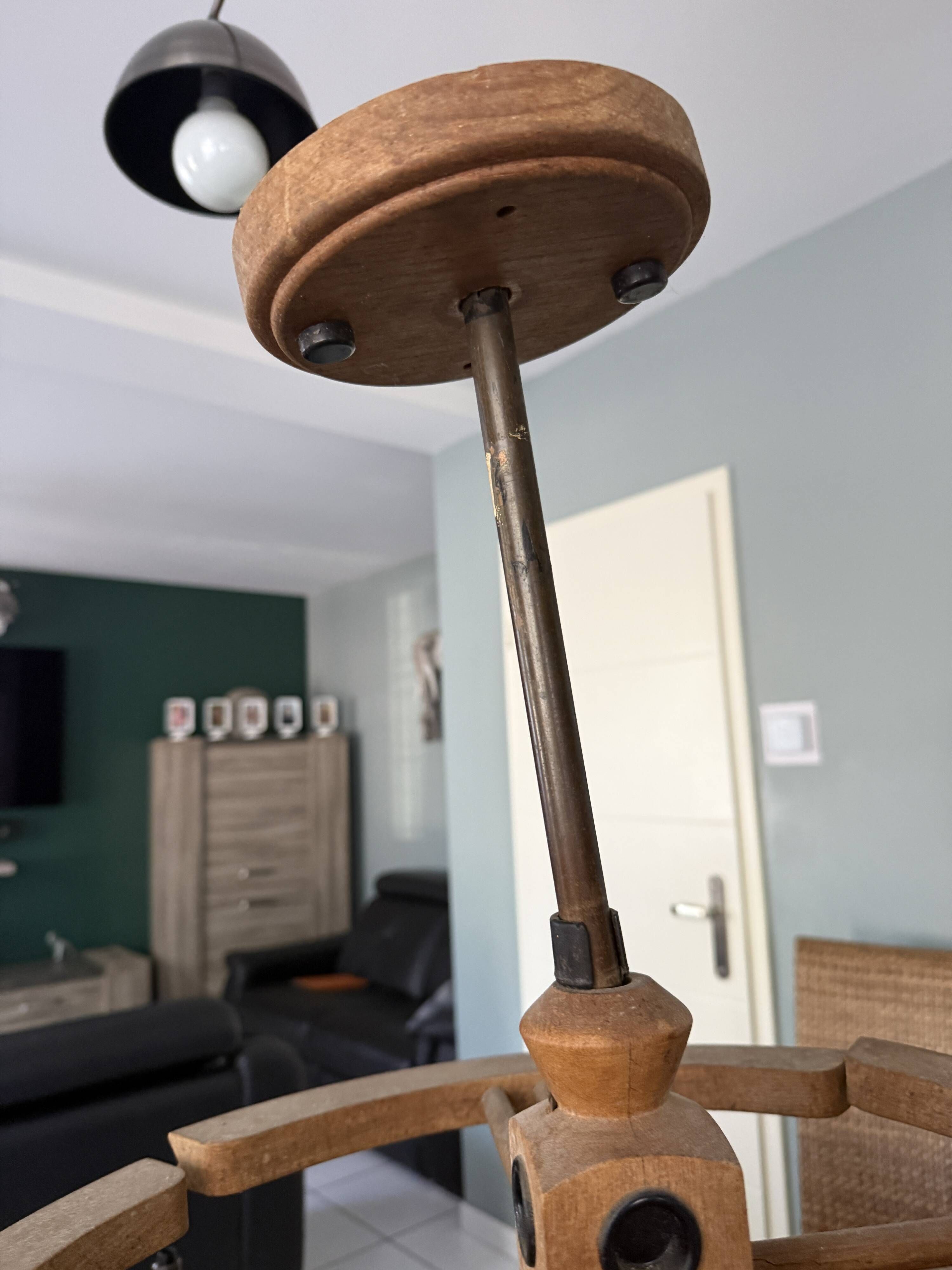 Lustre Guillerme & Chambron – Votre Maison – Chêne et opaline
