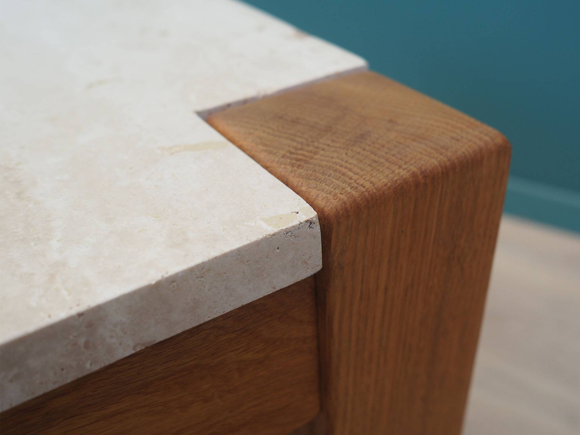 Table basse en chêne, design danois, années 1970, production : Danemark