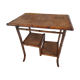 Table d' appoint art nouveau en bambou