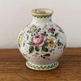 Earthenware ball vase, signed Veuve Perrin