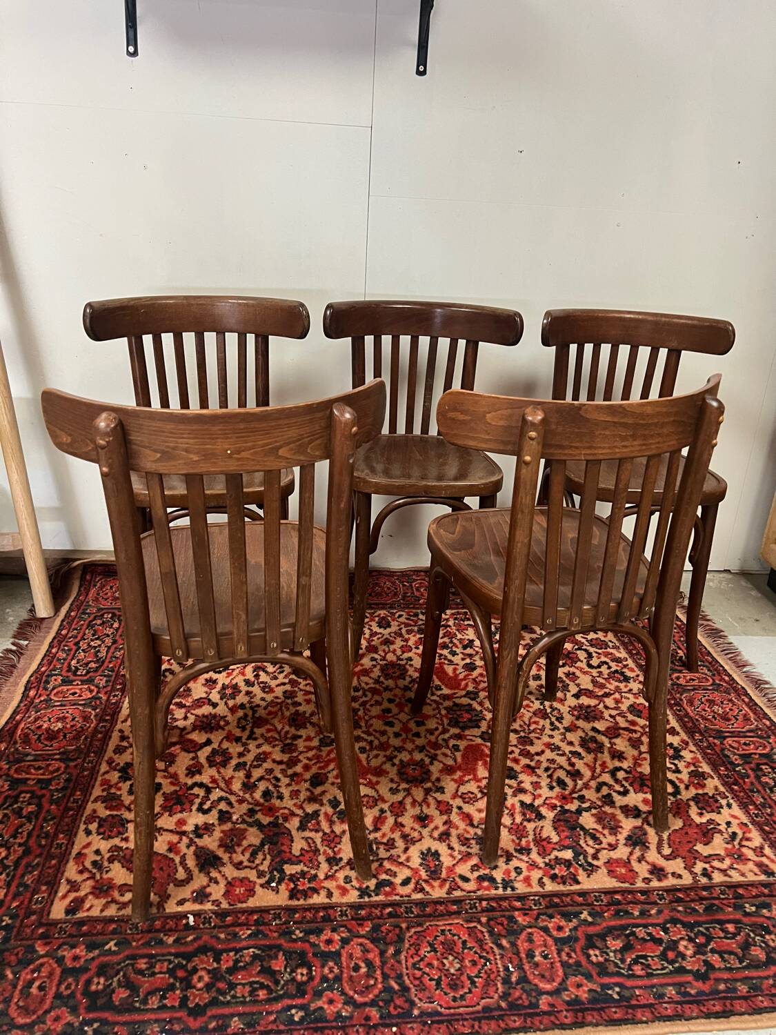 Antique Baumann bistro chairs x 5