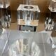 Vintage luminaire – 9 cubes Lucite & Chrome – 1970s – Market Set S