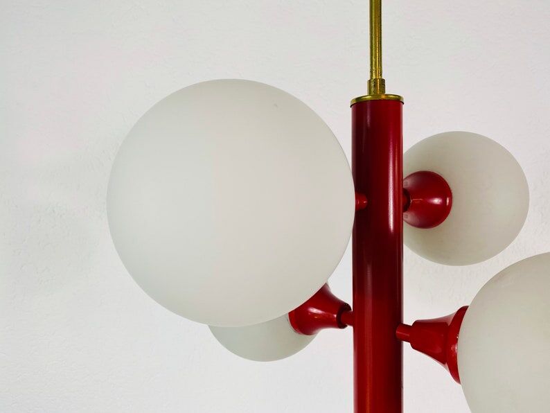 Red suspension by Kaiser, Germany, 60s