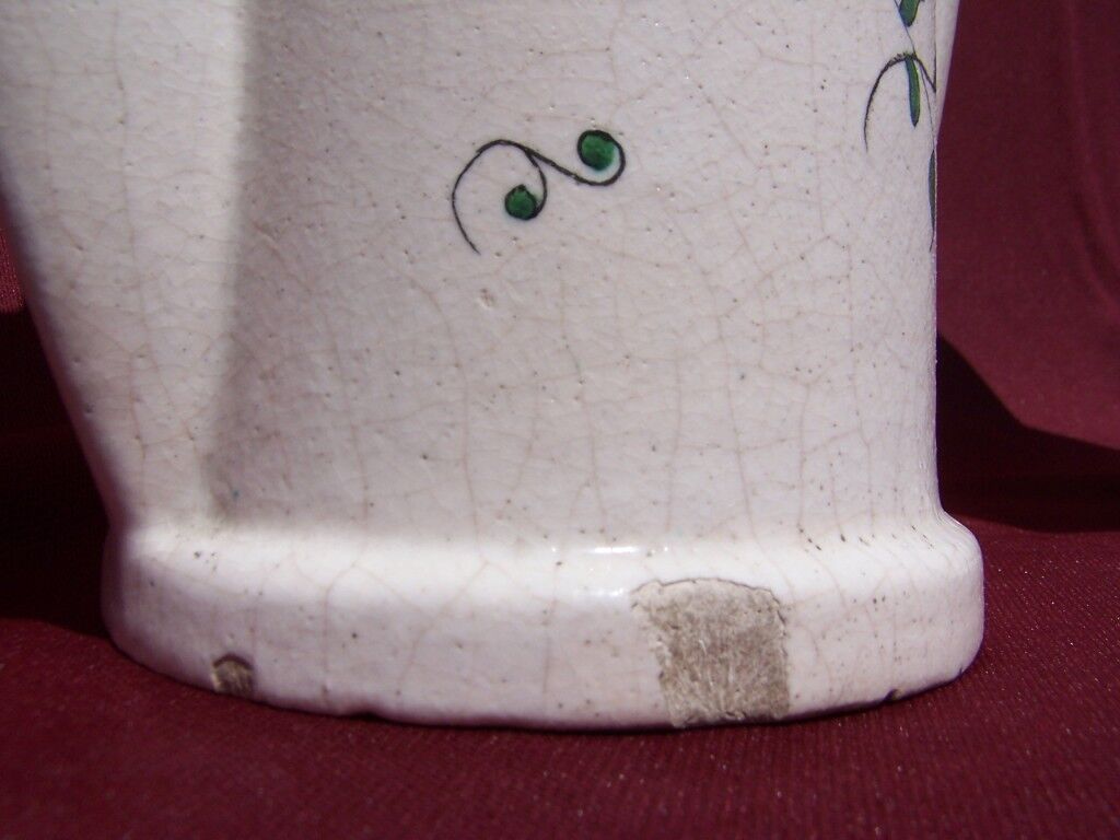 Pair of winged vases Louis DAGE cracked faience 30cm Samadet Art Deco 1930