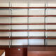 Modular library -- Teak & Galvanised steel structure
