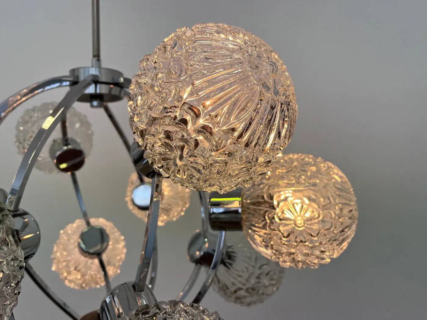 Large Galaxy Space Age Sputnik Chandelier by Richard Essig - Germany, 1970s