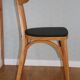 2 chaises Jurasiège hêtre clair skaï noir