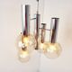 Vintage glass globe chandelier, 1970s
