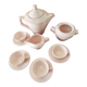 Pink ceramic coffee service by St Amand Ceranord