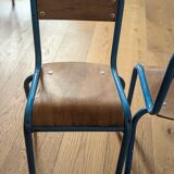 Pair of small nursery school chairs