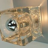 no. 2 of 2 mid century peill & putzler SCONCE with 2 glass cubes 60s/70s