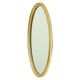 Large Oval Gold Mirror Hollywood Regency Style 70cm