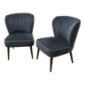 Pair of Smocker armchairs, Dutch Bone