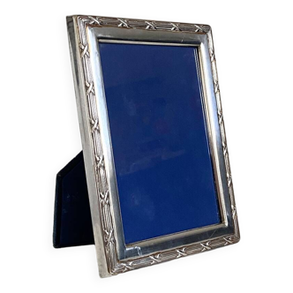 Silver metal photo frame