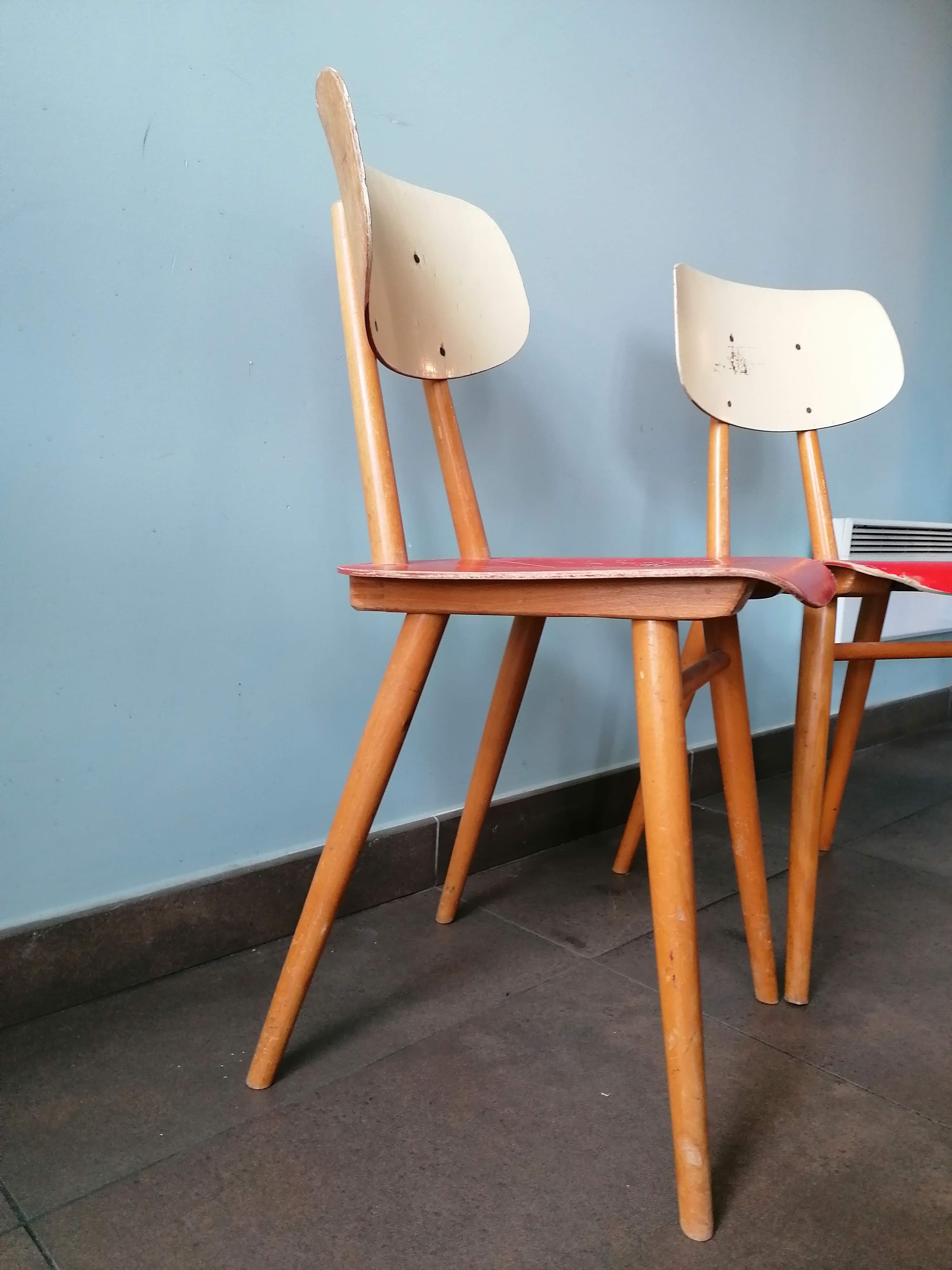 Set of 2 chair Ton (Thonet)ex Czechoslovakia, 1960