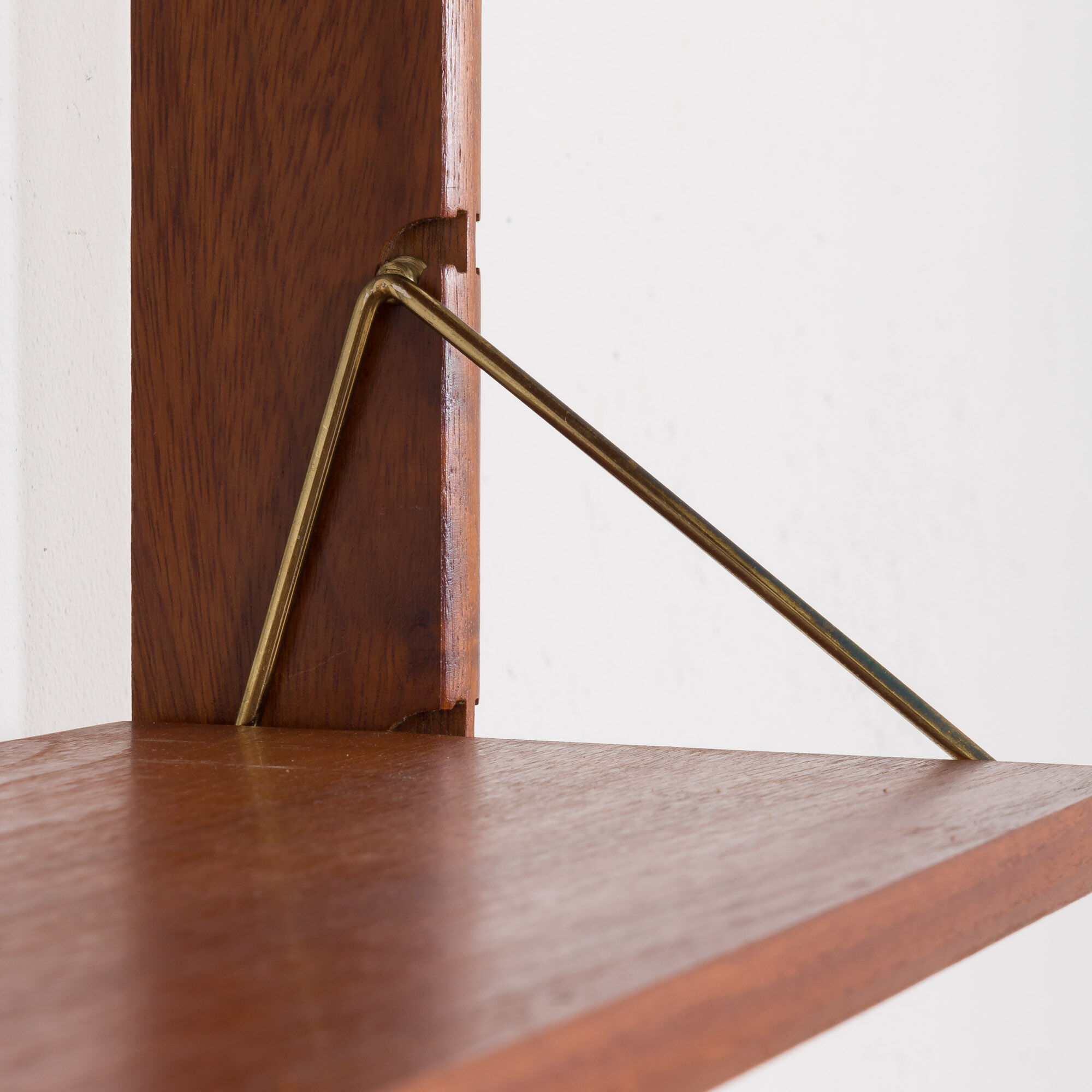 Norwegian free standing wall unit in teak by Torbjorn Afdal, 1960s