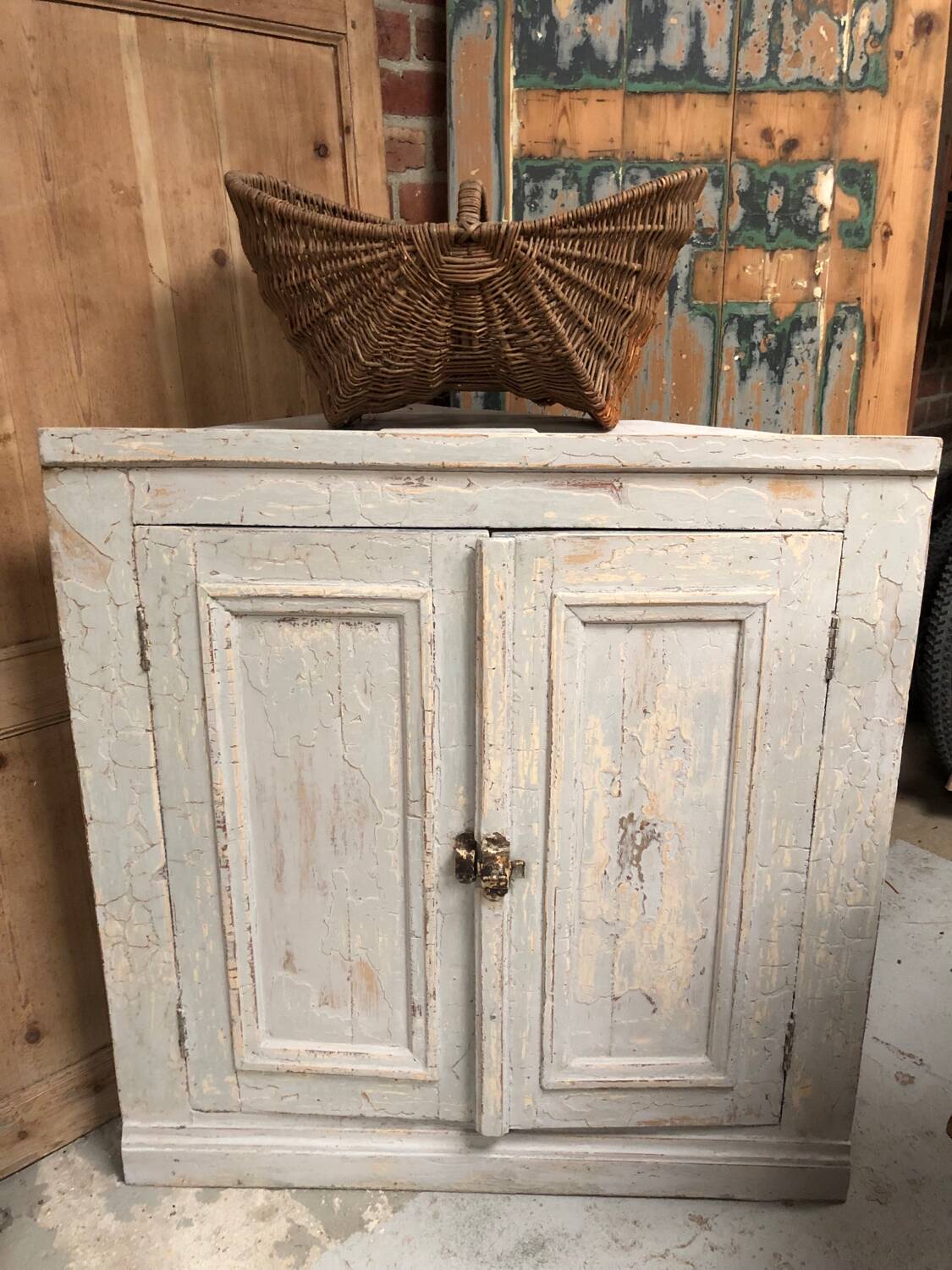Old weathered corner workshop furniture