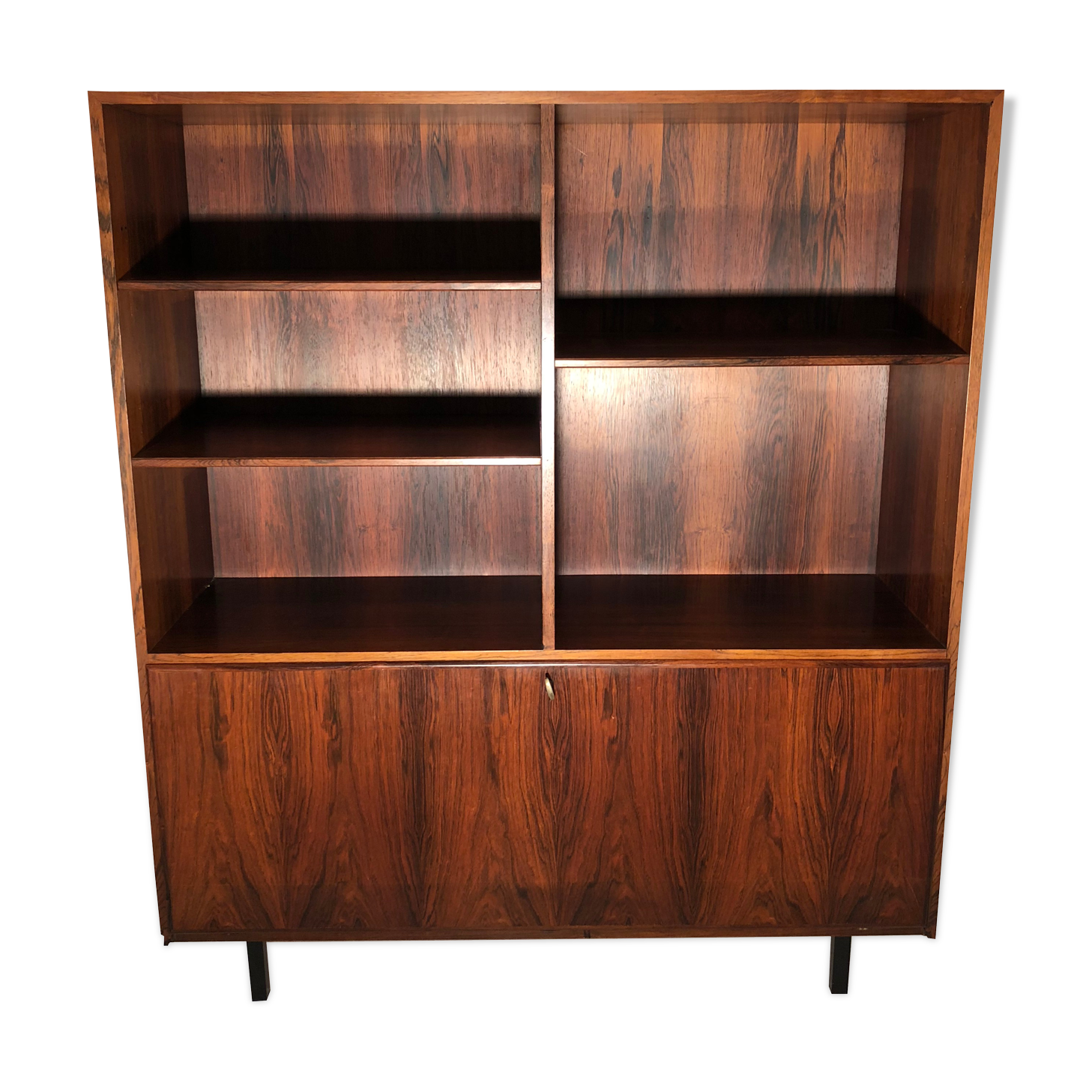 Scandinavian bookcase in the 1960s rosewood