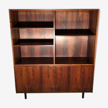 Scandinavian bookcase in the 1960s rosewood