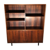 Scandinavian bookcase in the 1960s rosewood