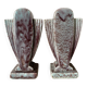 Pair of Art Deco vases in glazed ceramic