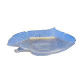 Plat feuille en verre vintage