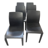 Set of 6 poltrona frau chairs - lola model