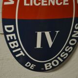 license IV / enamel plate