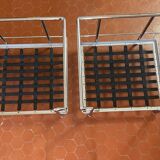 Pair of armchairs LC2 Perriand Jeanneret Le Cobusier Cassina edition