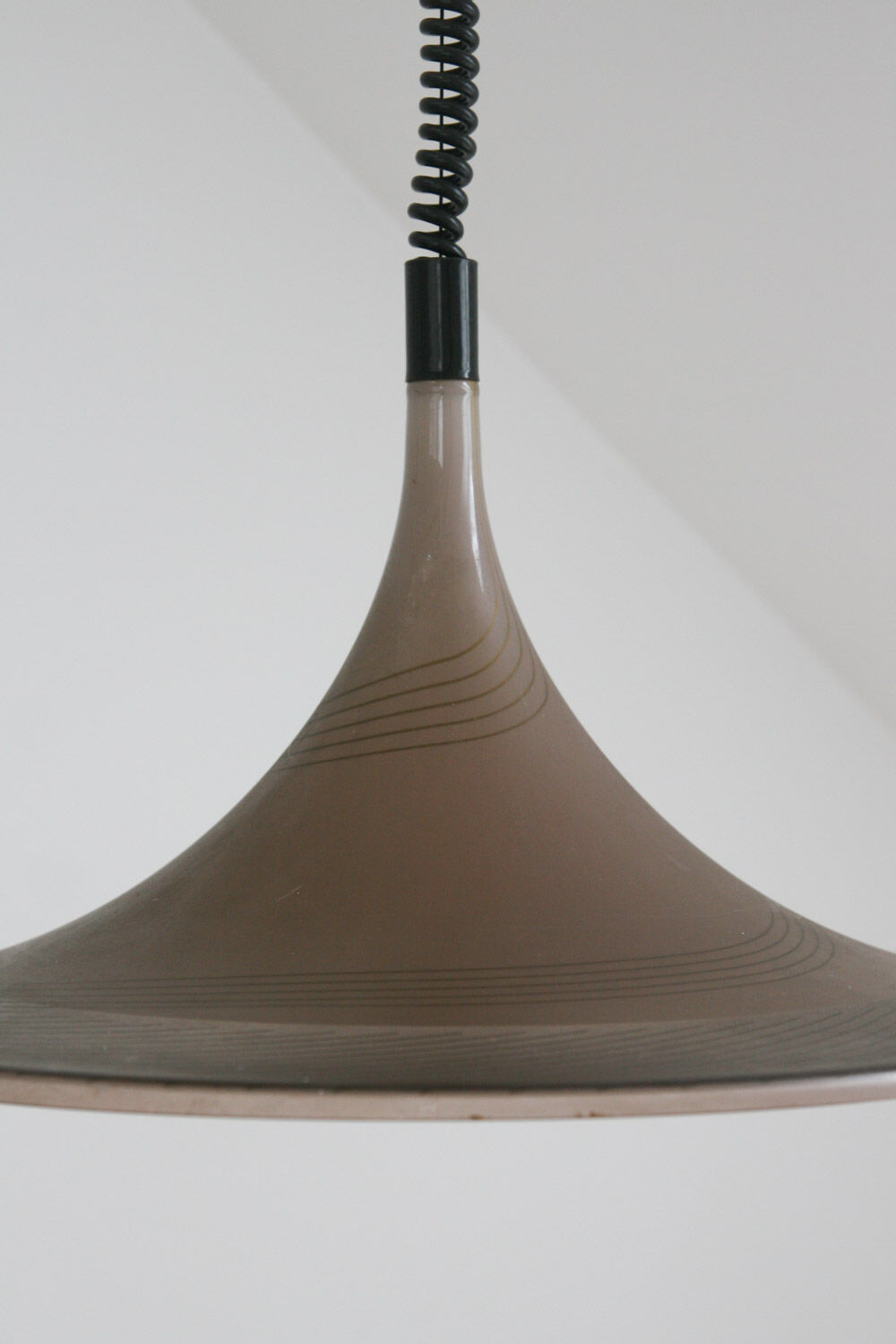 Suspension trompette vintage de Meblo années 1970