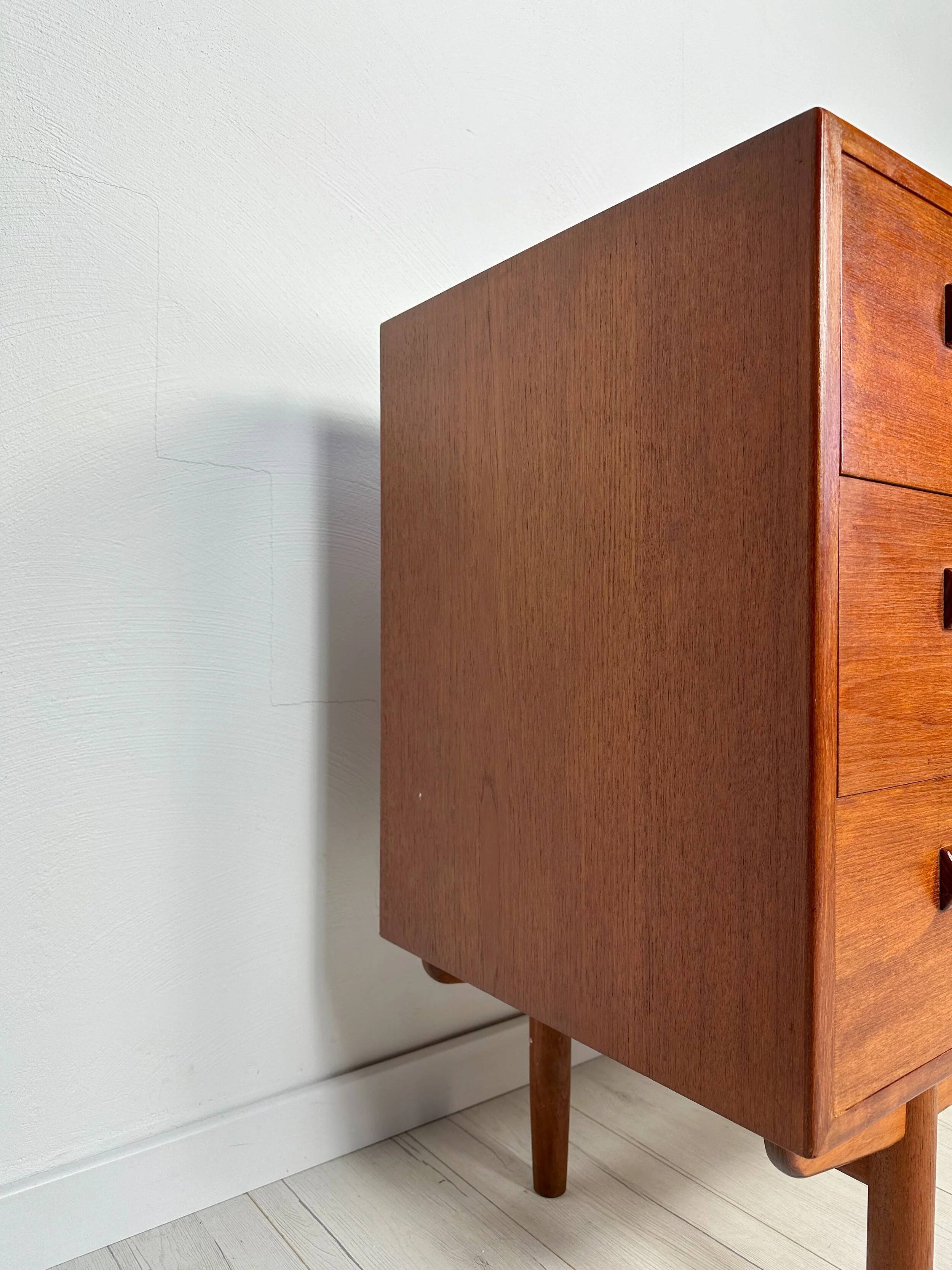 Commode secrétaire en teck danois vintage des années 1960 par Børge Mogensen