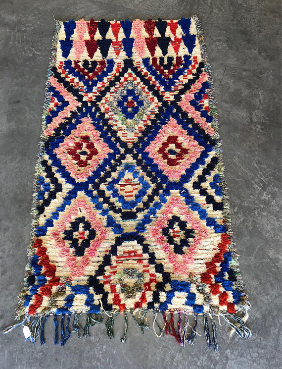Carpet Berber Azilal vintage 210 x 110 cm