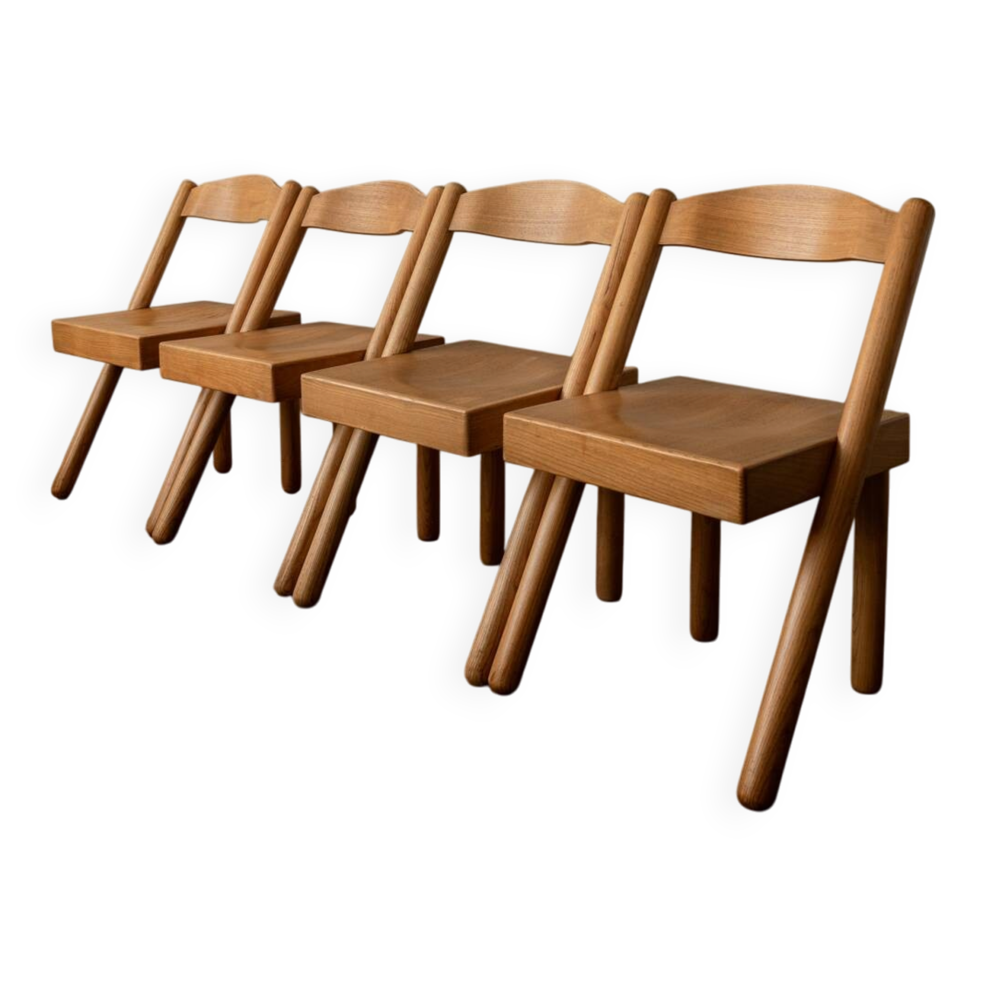 Vintage Italian Iva Dining Chairs Roberto Pamio Renato Toso Stilwood