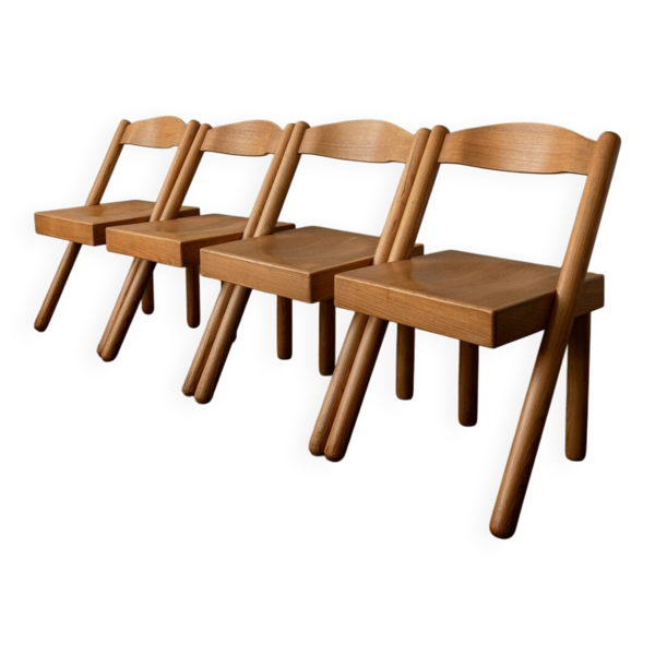 Chaises de salle à manger italiennes vintage Iva Roberto Pamio Renato Toso Stilwood — Beyit